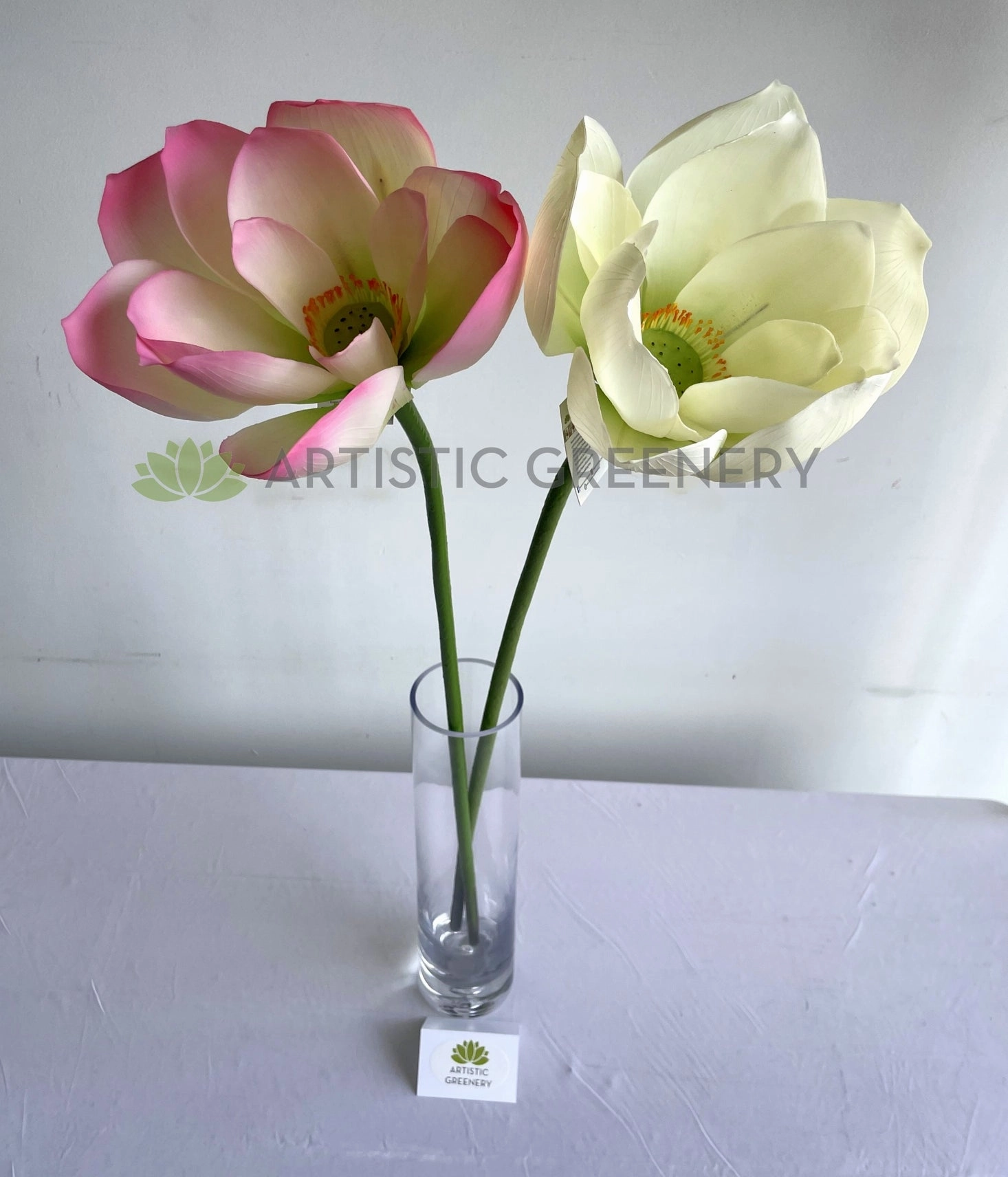 F0415 Lotus Flower (Nelumbo Nucifera) 90cm Pink / White