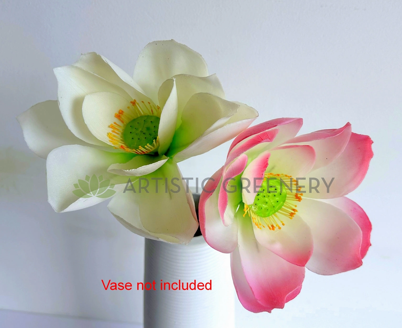 F0415S Lotus Flower (Nelumbo Nucifera) Small 84cm Pink / White