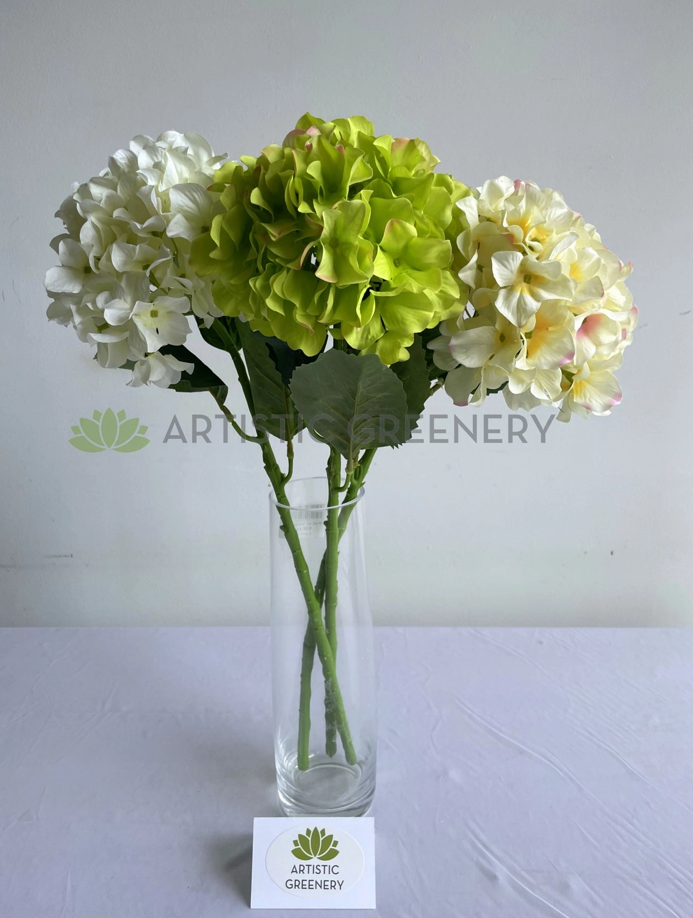 F0416 Hydrangea Stem 57cm Available in 3 Colours