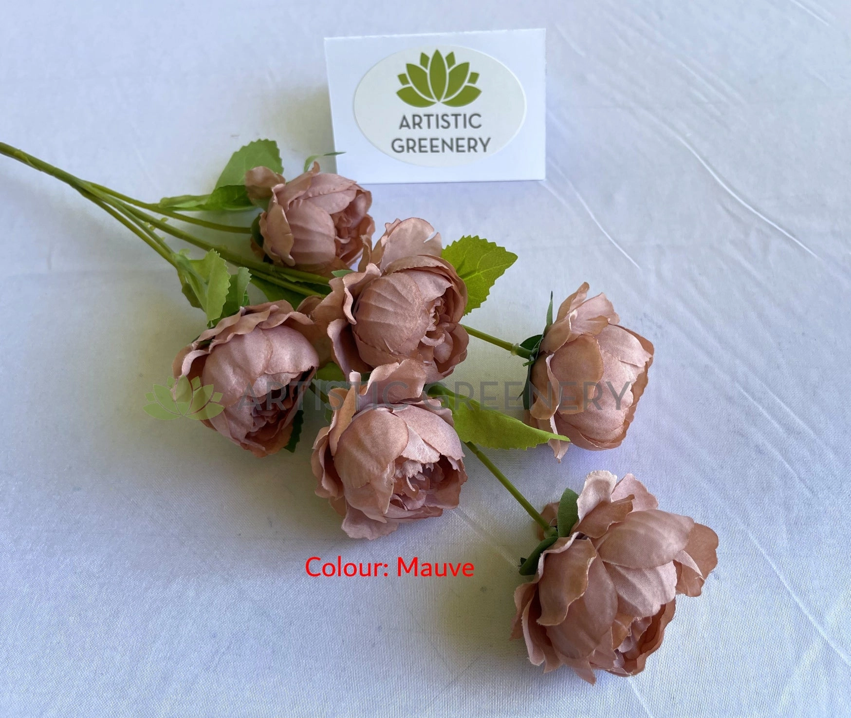 F0425 Cabbage Rose / Ranunculus Spray 69cm 4 colours