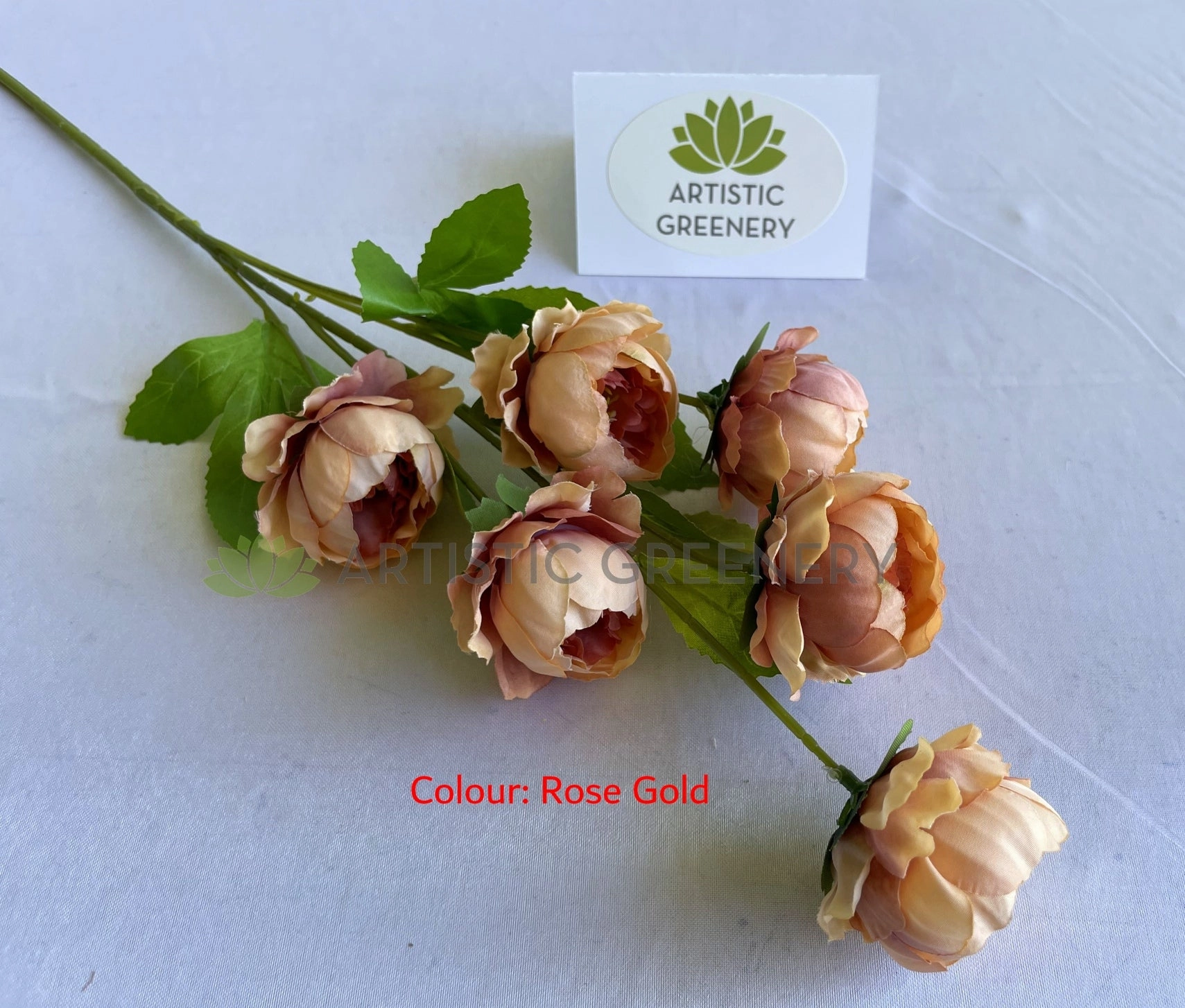 F0425 Cabbage Rose / Ranunculus Spray 69cm 4 colours