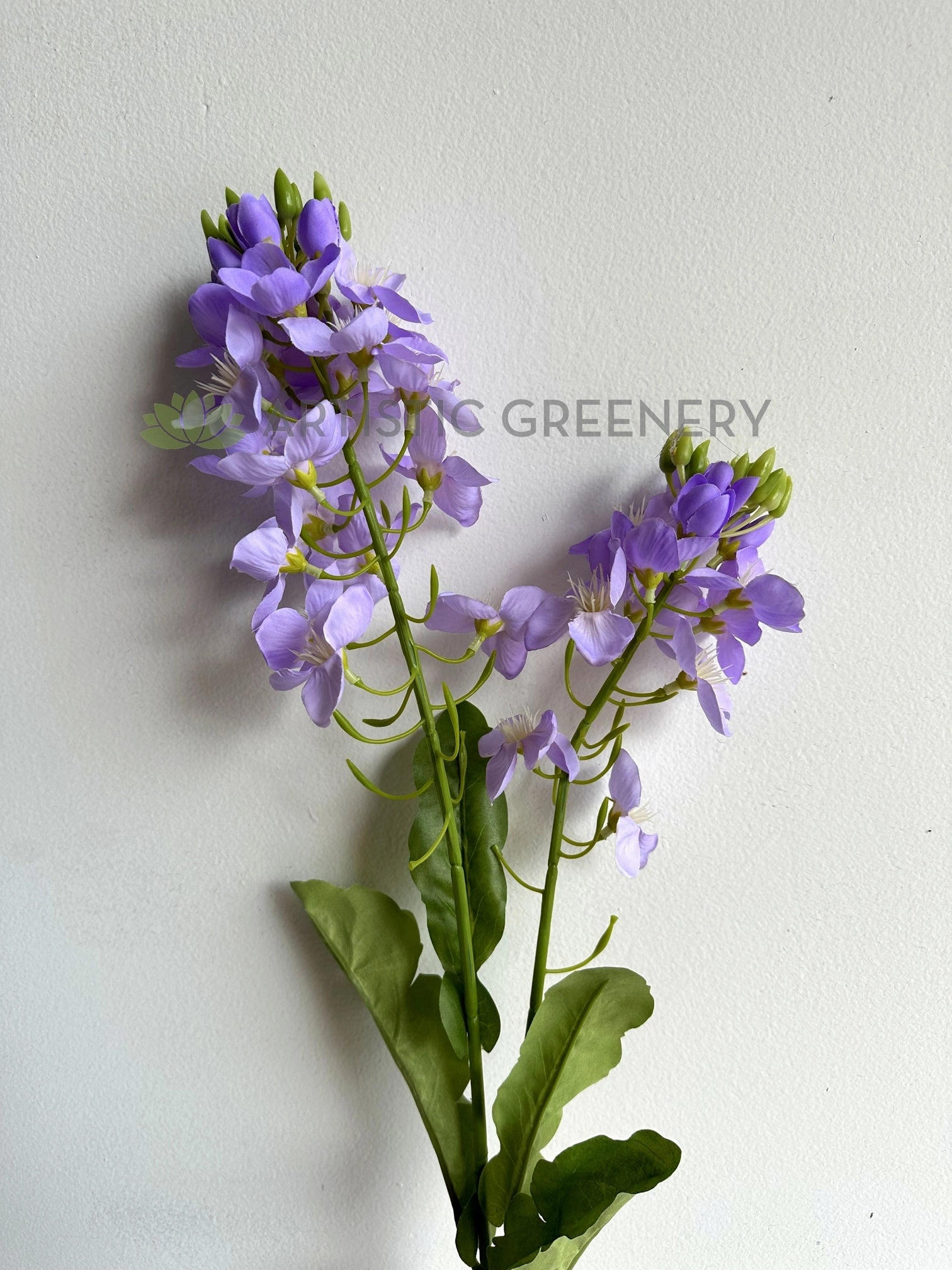 F0431 Freesia Spray 82cm Purple / White