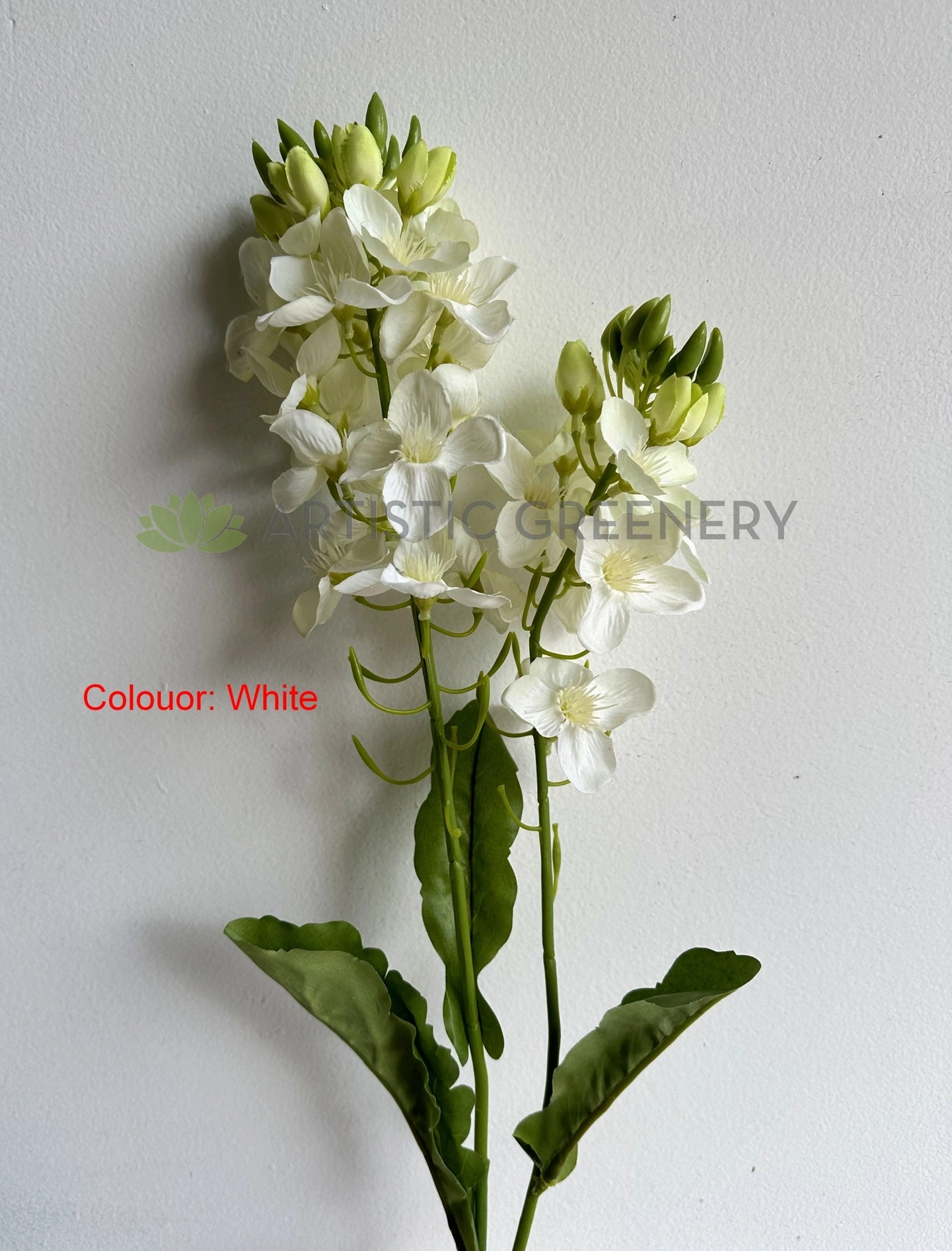 F0431 Freesia Spray 82cm Purple / White