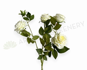 F0432 Garden Rose Spray 83cm White outdoor greenery  