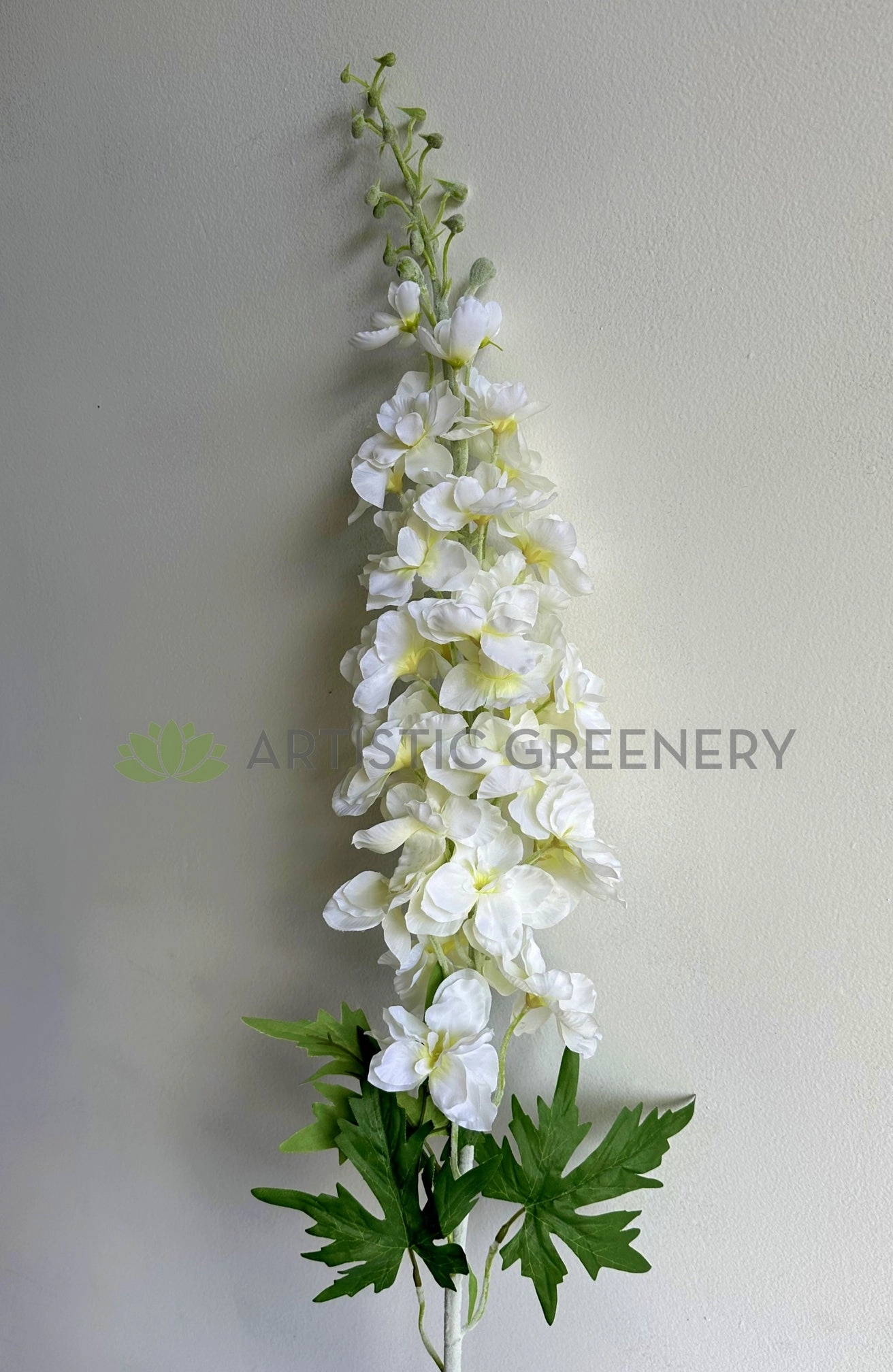 F0439 Large Delphinium / Larkspur / Stock Flower 123cm White