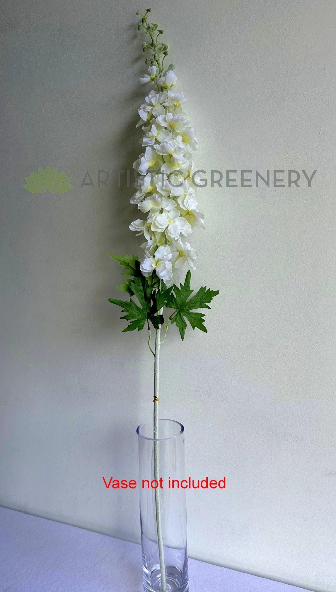 F0439 Large Delphinium / Larkspur / Stock Flower 123cm White