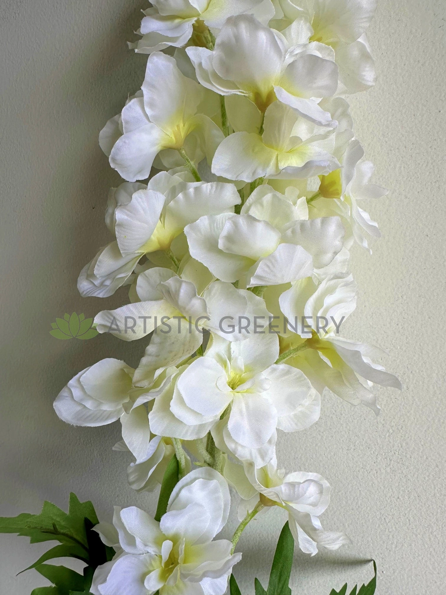 F0439 Large Delphinium / Larkspur / Stock Flower 123cm White