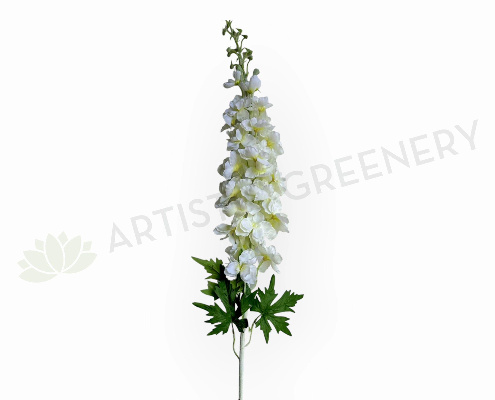 F0439 Large Delphinium / Larkspur / Stock Flower 123cm White outdoor greenery  