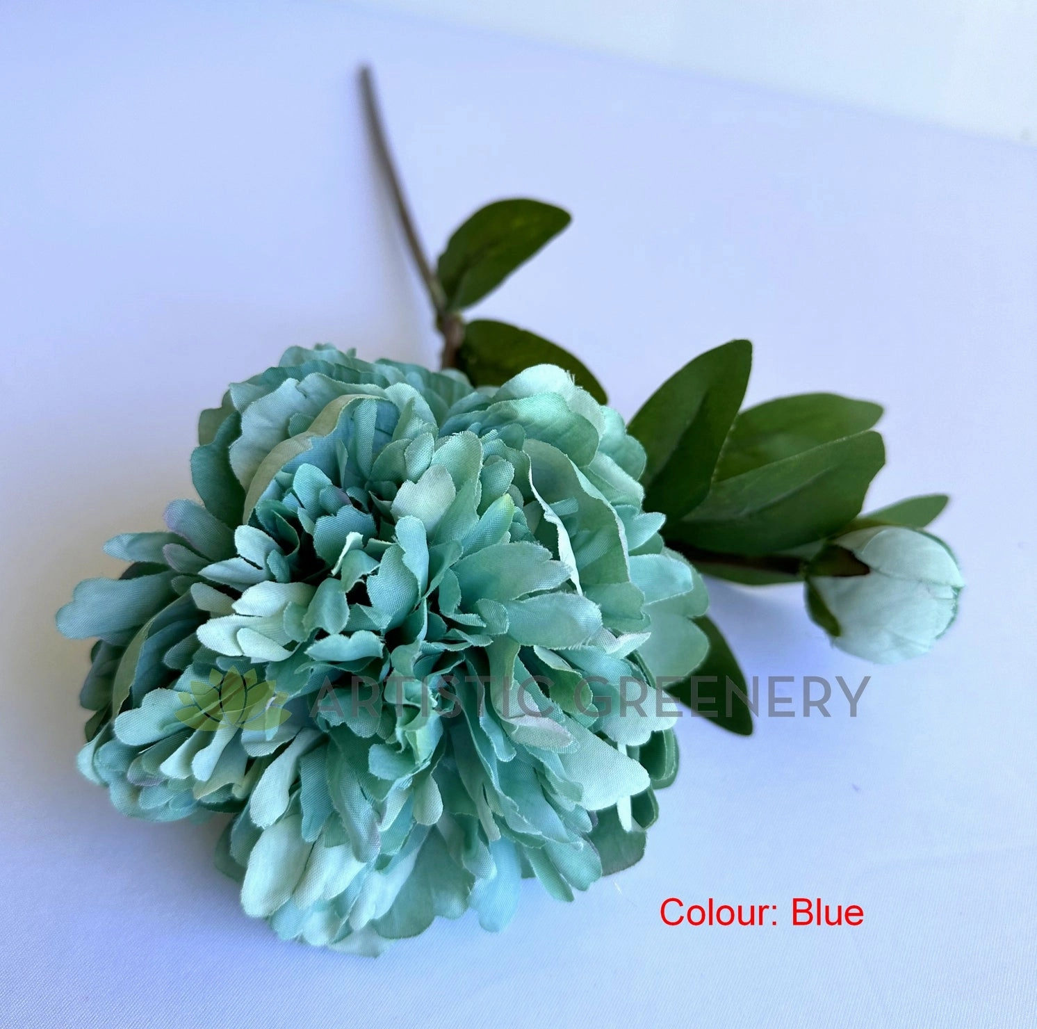 F0459 Rustic Peony Spray 58cm 3 Colours