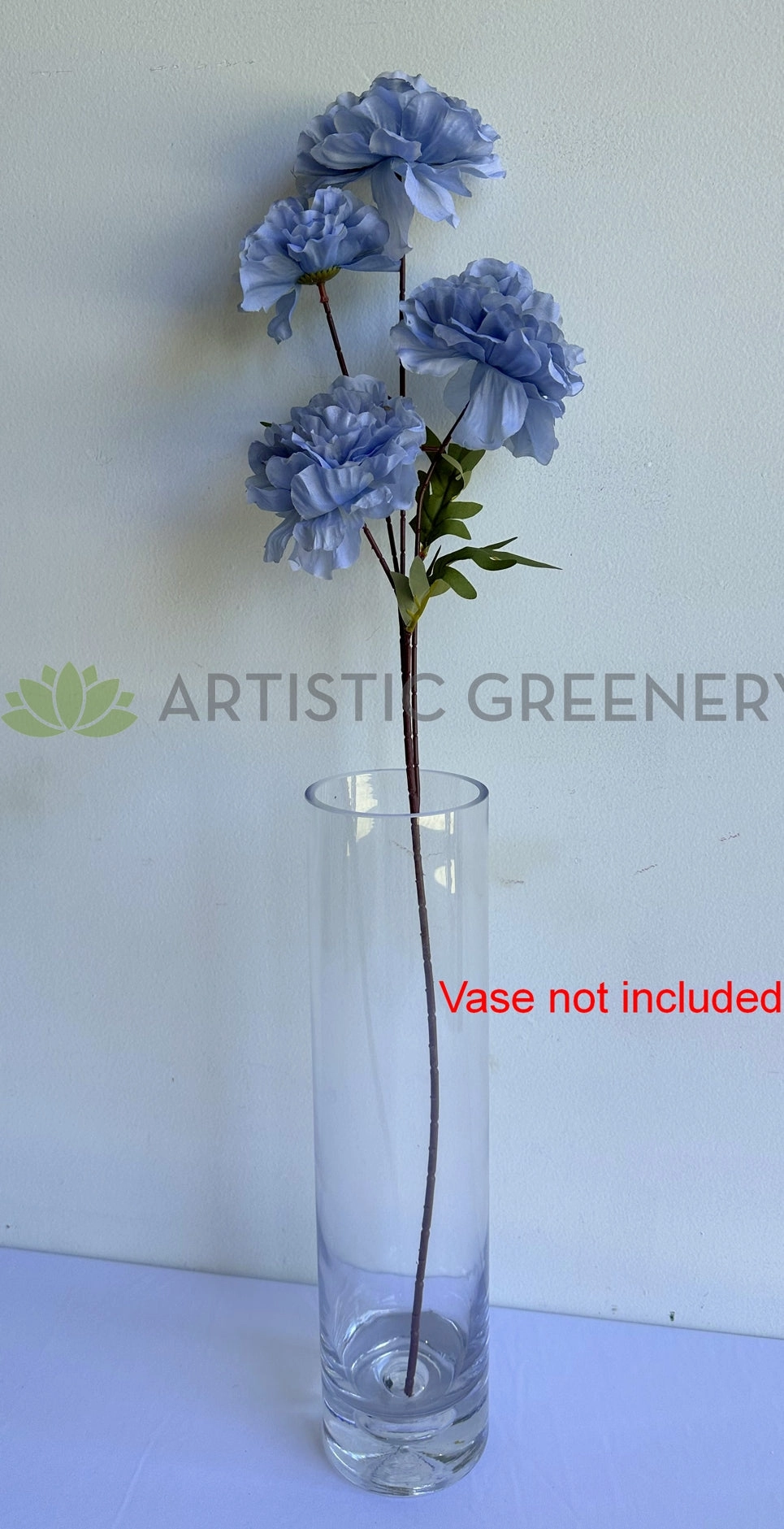 F0463 Rustic Blue Peony 74cm