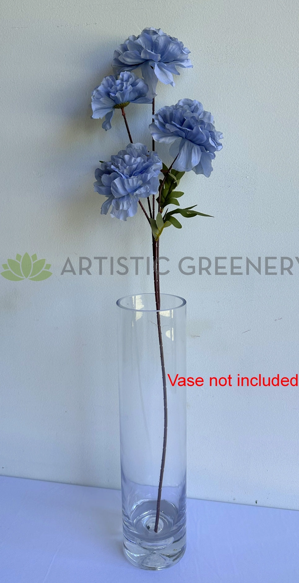 F0463 Rustic Blue Peony 74cm