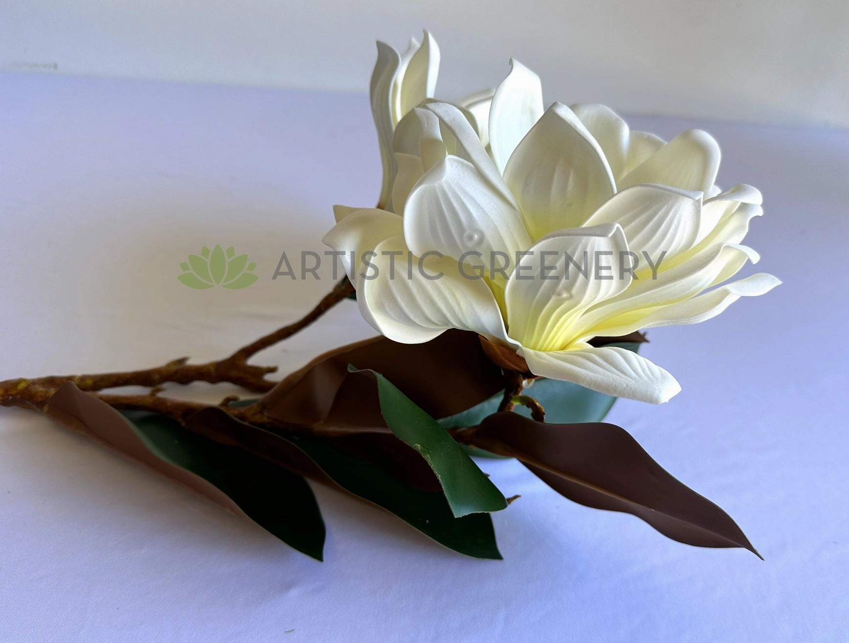 F0466 White Magnolia Spray 79cm