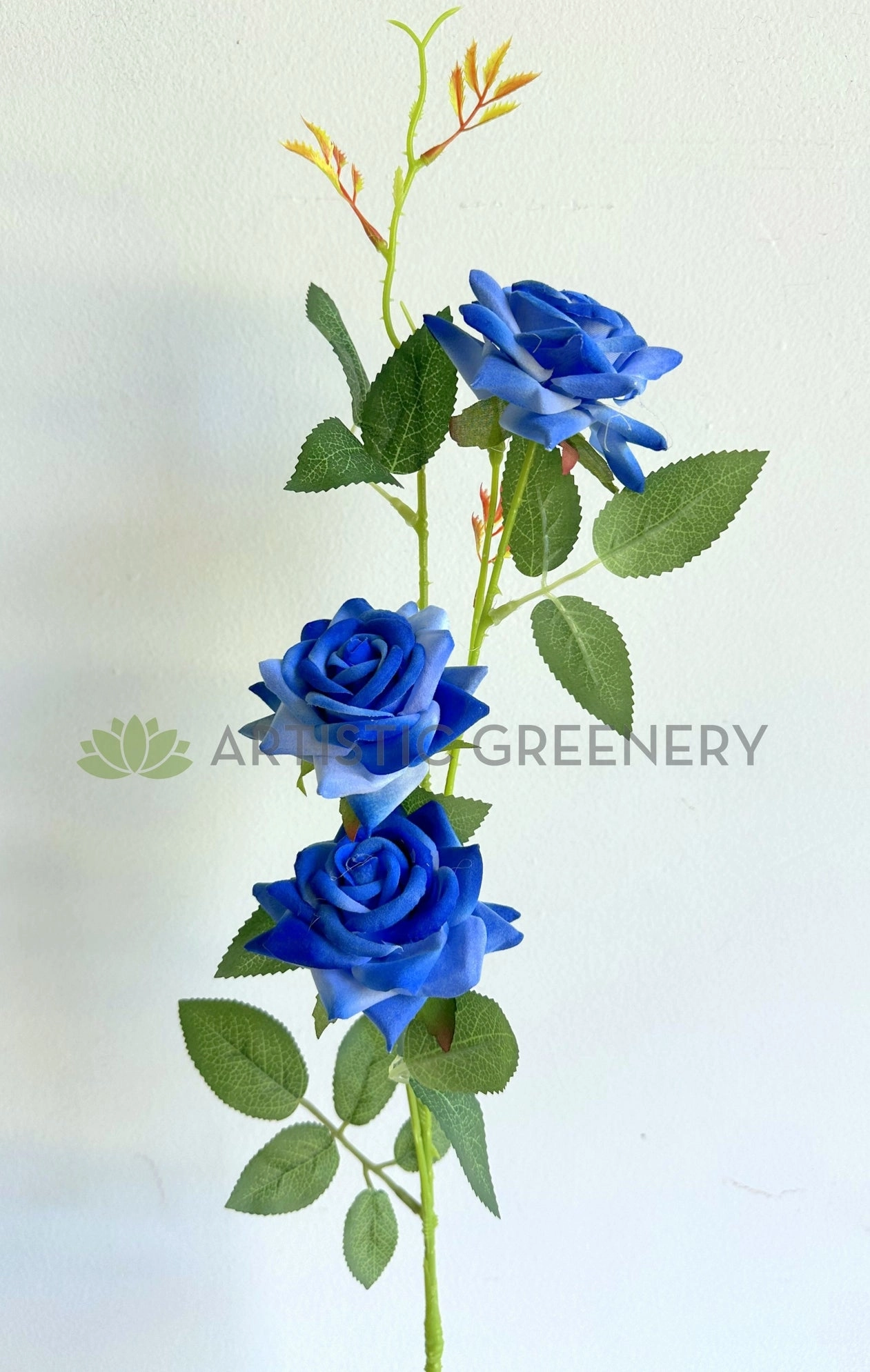 F0470 Blue Rose Spray 74cm