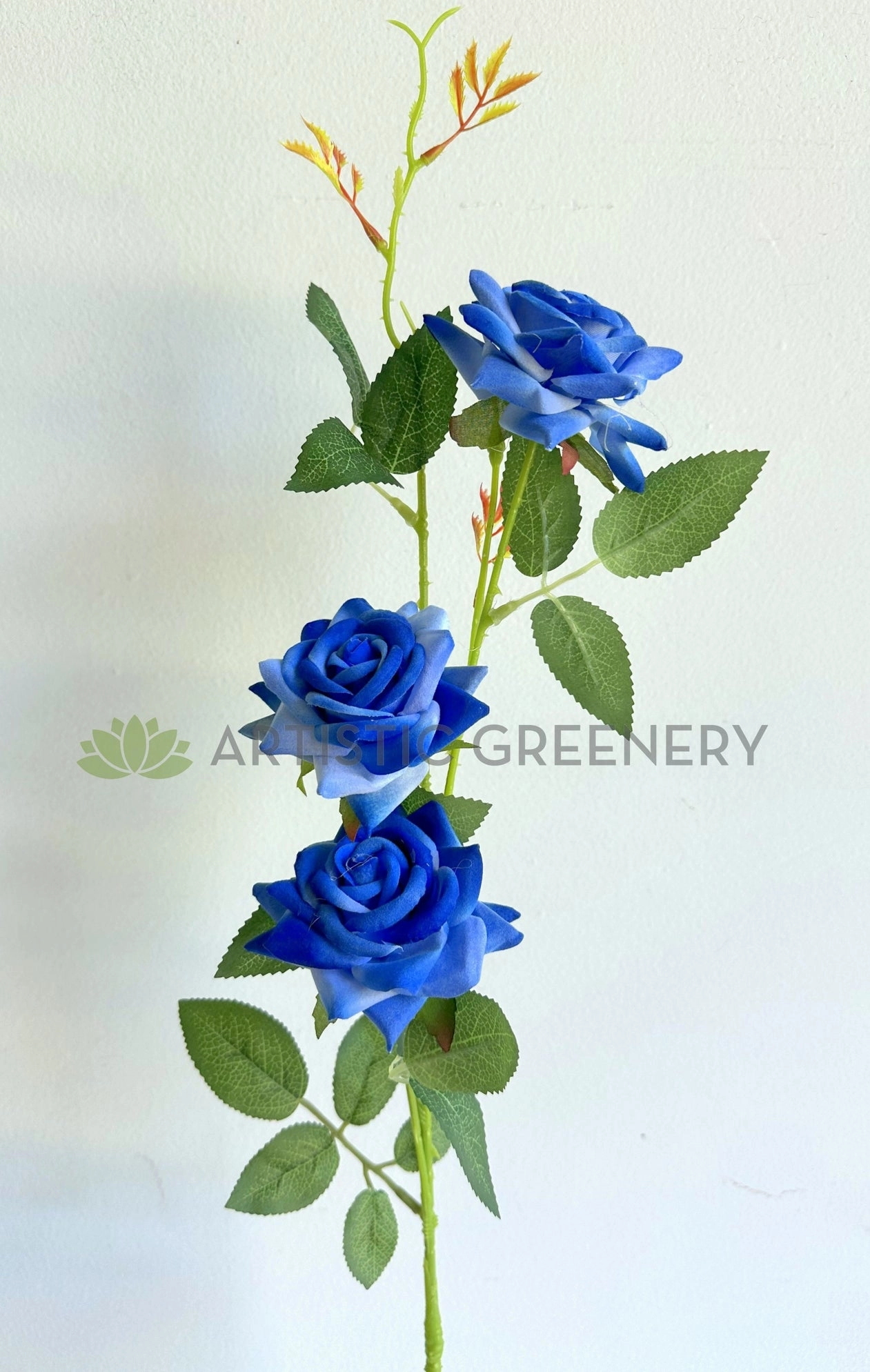 F0470 Blue Rose Spray 74cm