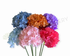 F0472 Hydrangea Single Stem 67cm (17cm Dia) Avail in 6 Colours outdoor greenery  