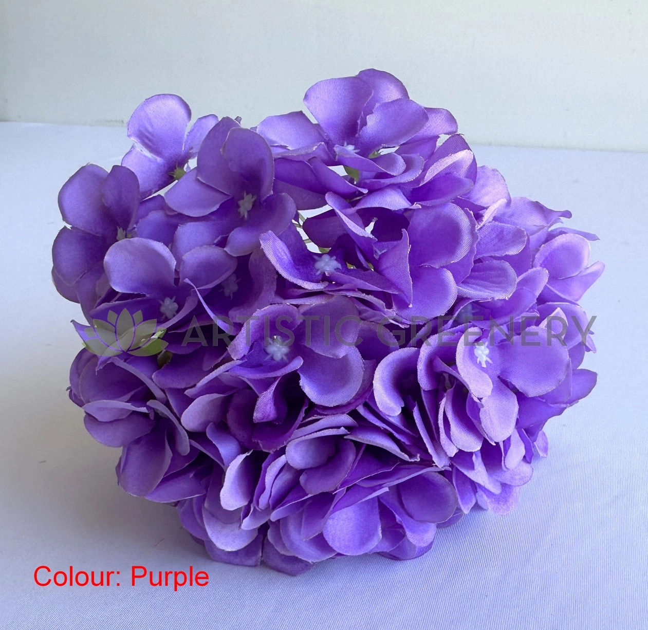 F0472 Hydrangea Single Stem 67cm (17cm Dia) Avail in 6 Colours