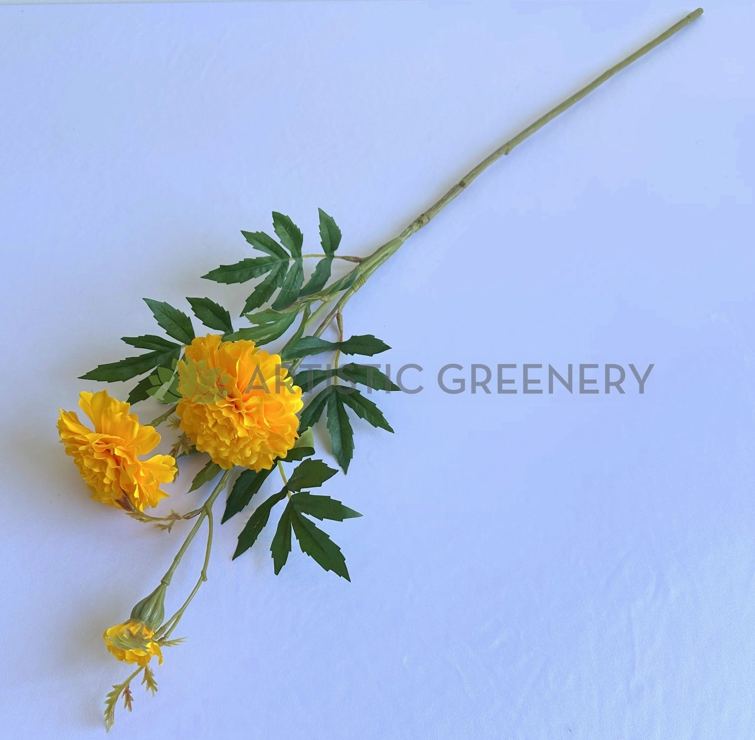 F0473 Marigold Spray 73cm Yellow