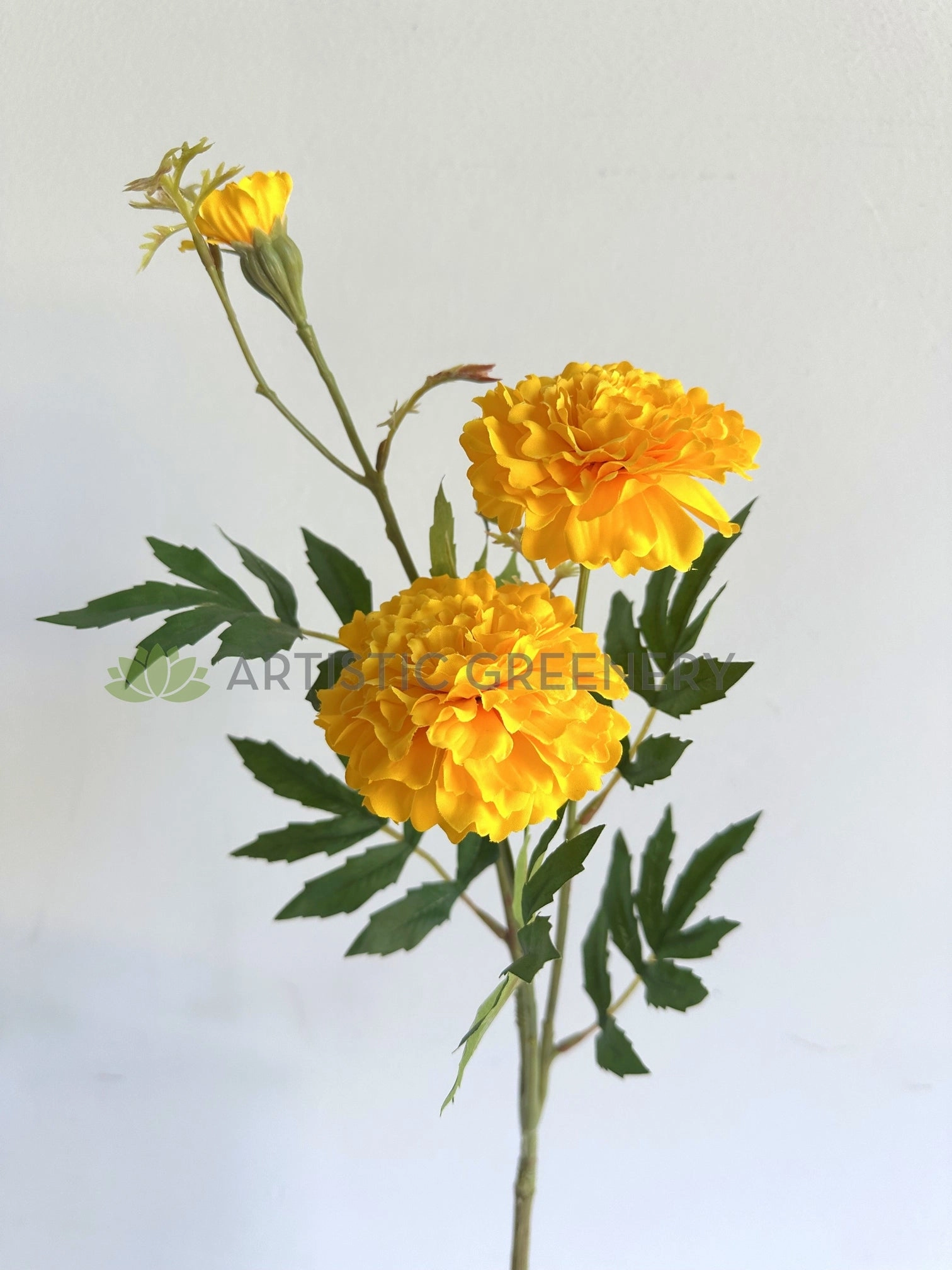 F0473 Marigold Spray 73cm Yellow