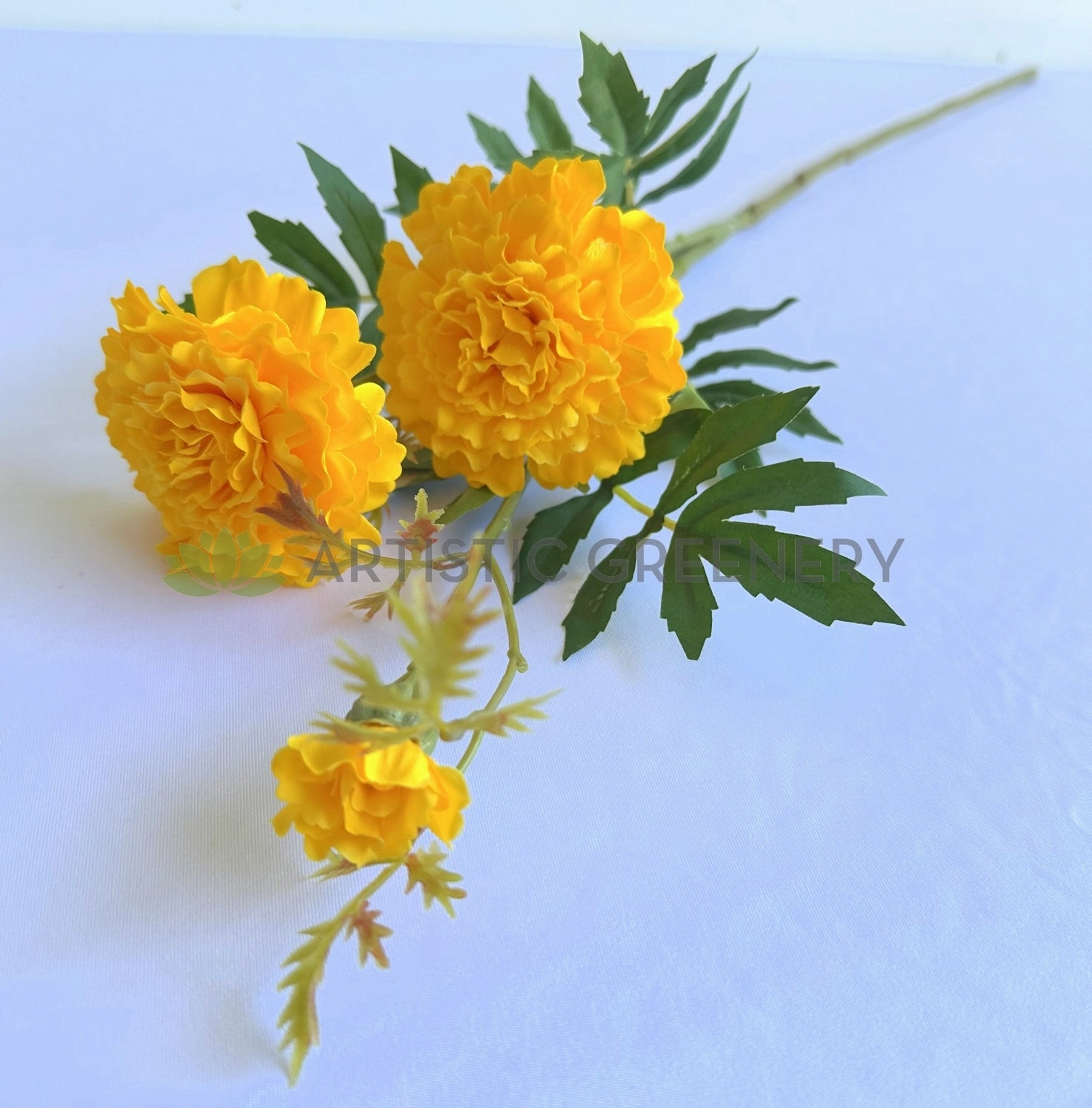 F0473 Marigold Spray 73cm Yellow