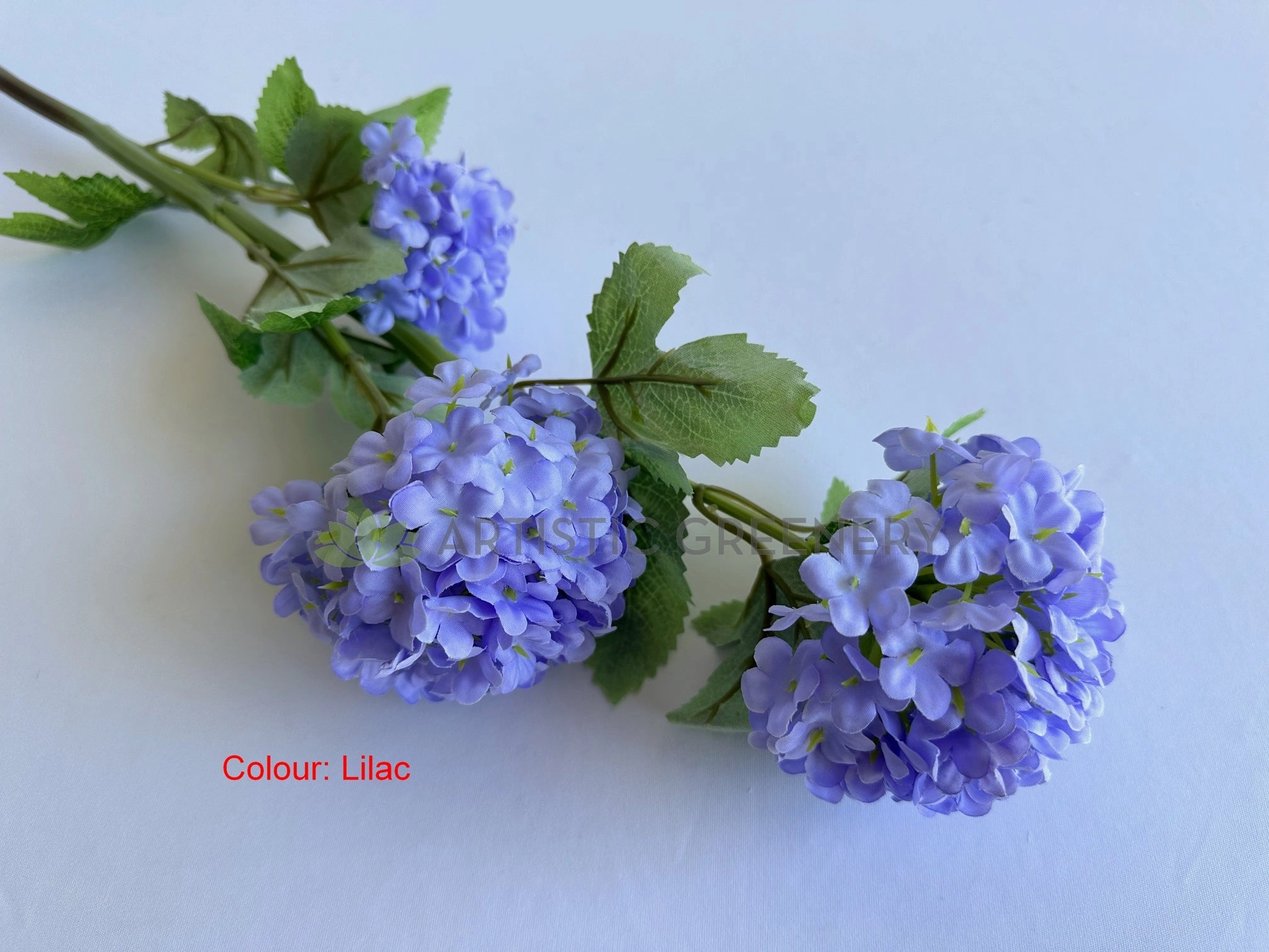 F0485 Snowball Hydrangea 70cm 3 colours