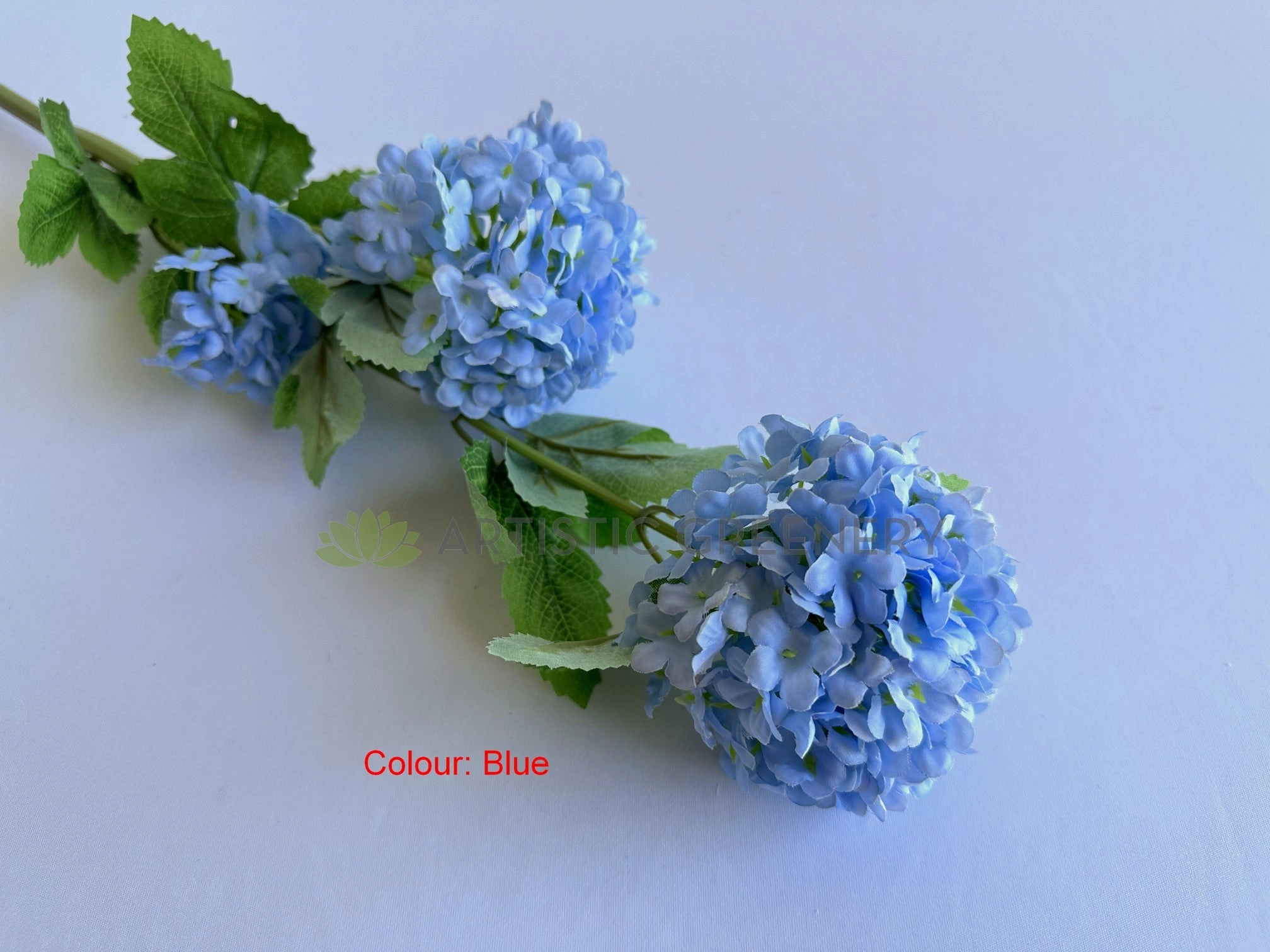 F0485 Snowball Hydrangea 70cm 3 colours