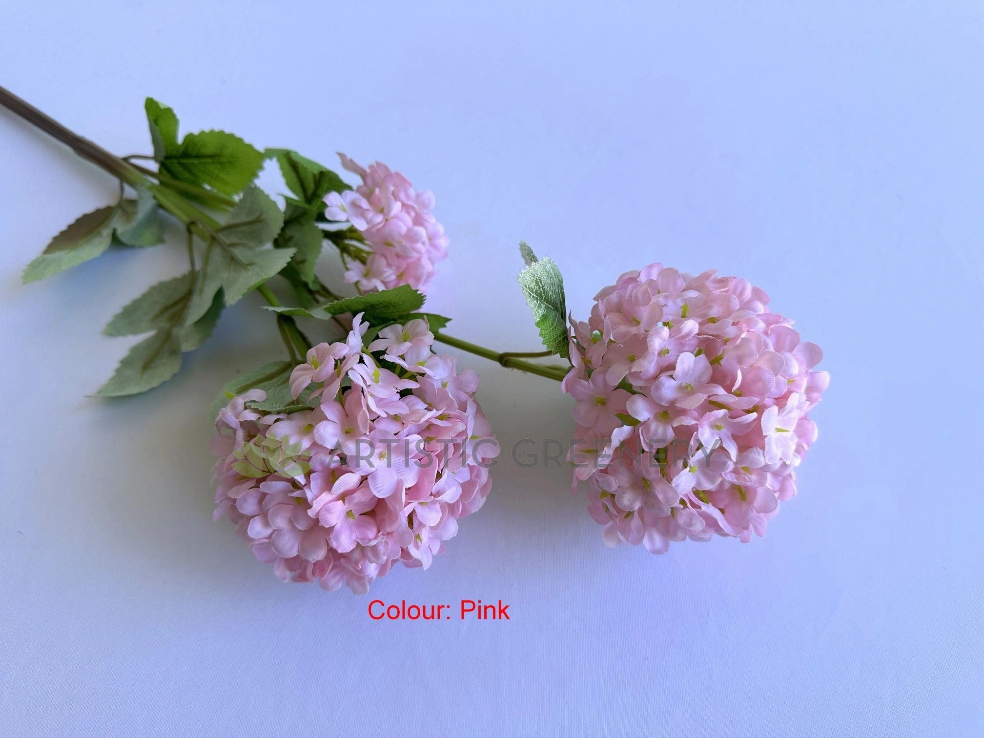 F0485 Snowball Hydrangea 70cm 3 colours