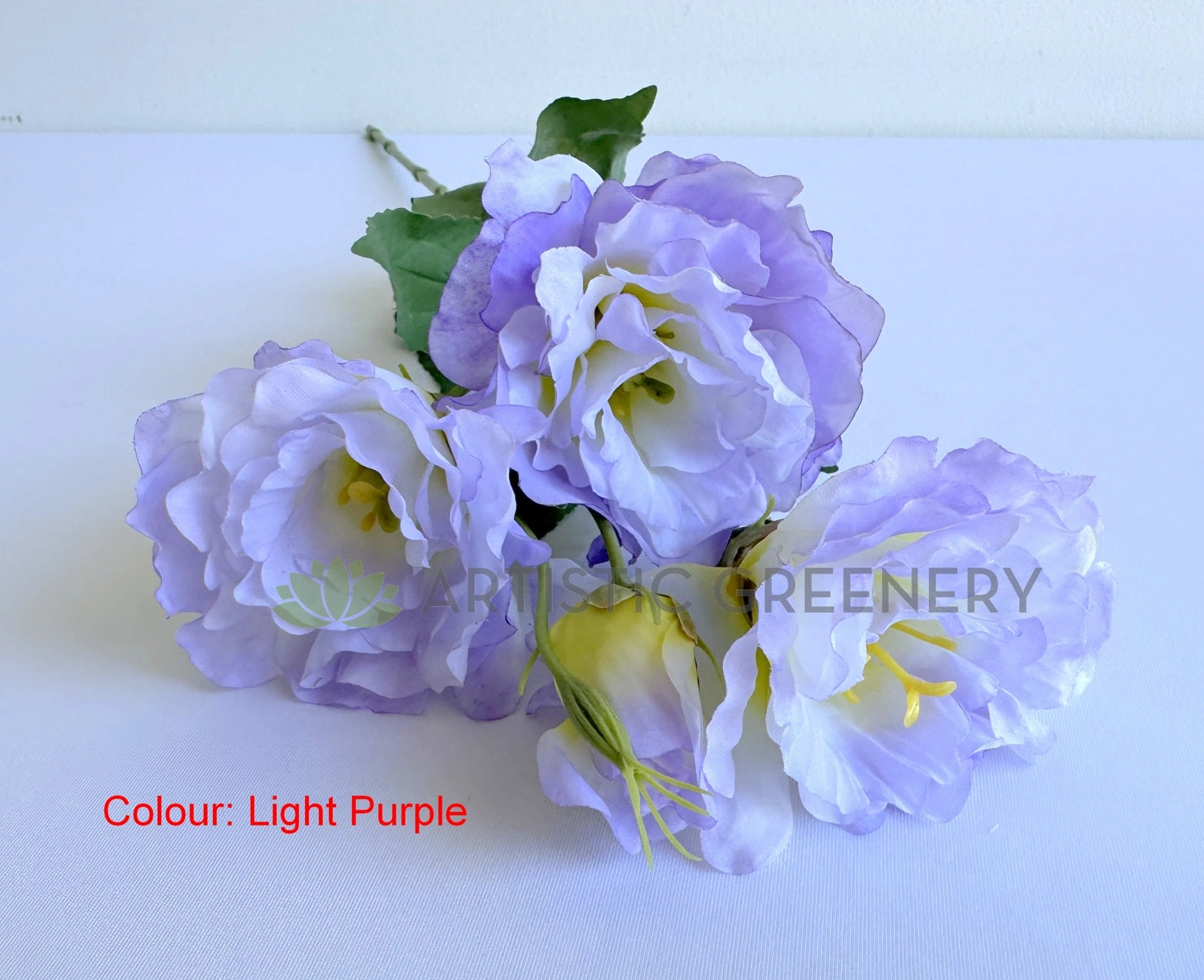 F0487 Lisianthus Spray 53cm Light Pink / White / Light Purple