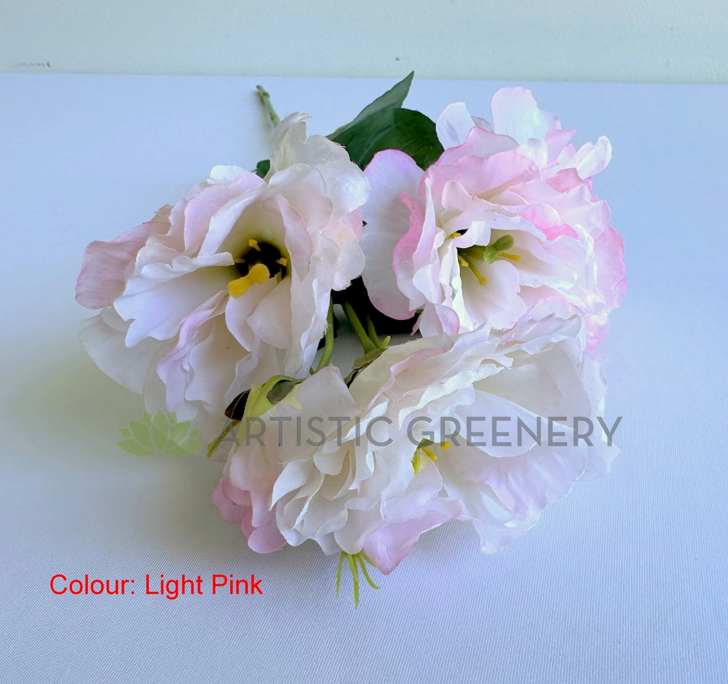 F0487 Lisianthus Spray 53cm Light Pink / White / Light Purple