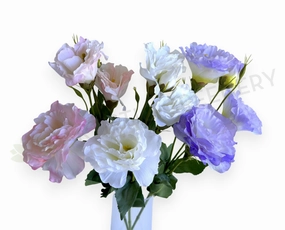 F0487 Lisianthus Spray 53cm Light Pink / White / Light Purple outdoor greenery  