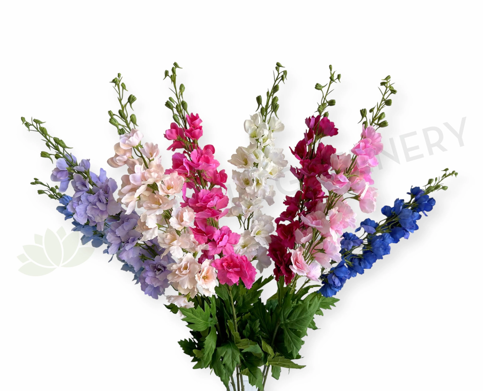 F0490 Delphinium / Stock Flower 89cm Latex 8 Colours outdoor greenery  