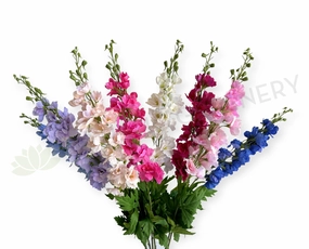 F0490 Delphinium / Stock Flower 89cm Latex 8 Colours outdoor greenery  