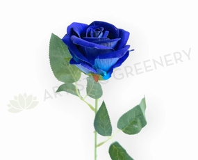 F0491 Velvet Blue Rose Stem 51cm indoor houseplants  