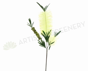 F-RT-5427CR Bottle Brush / Callistemon Cream 47cm outdoor greenery  
