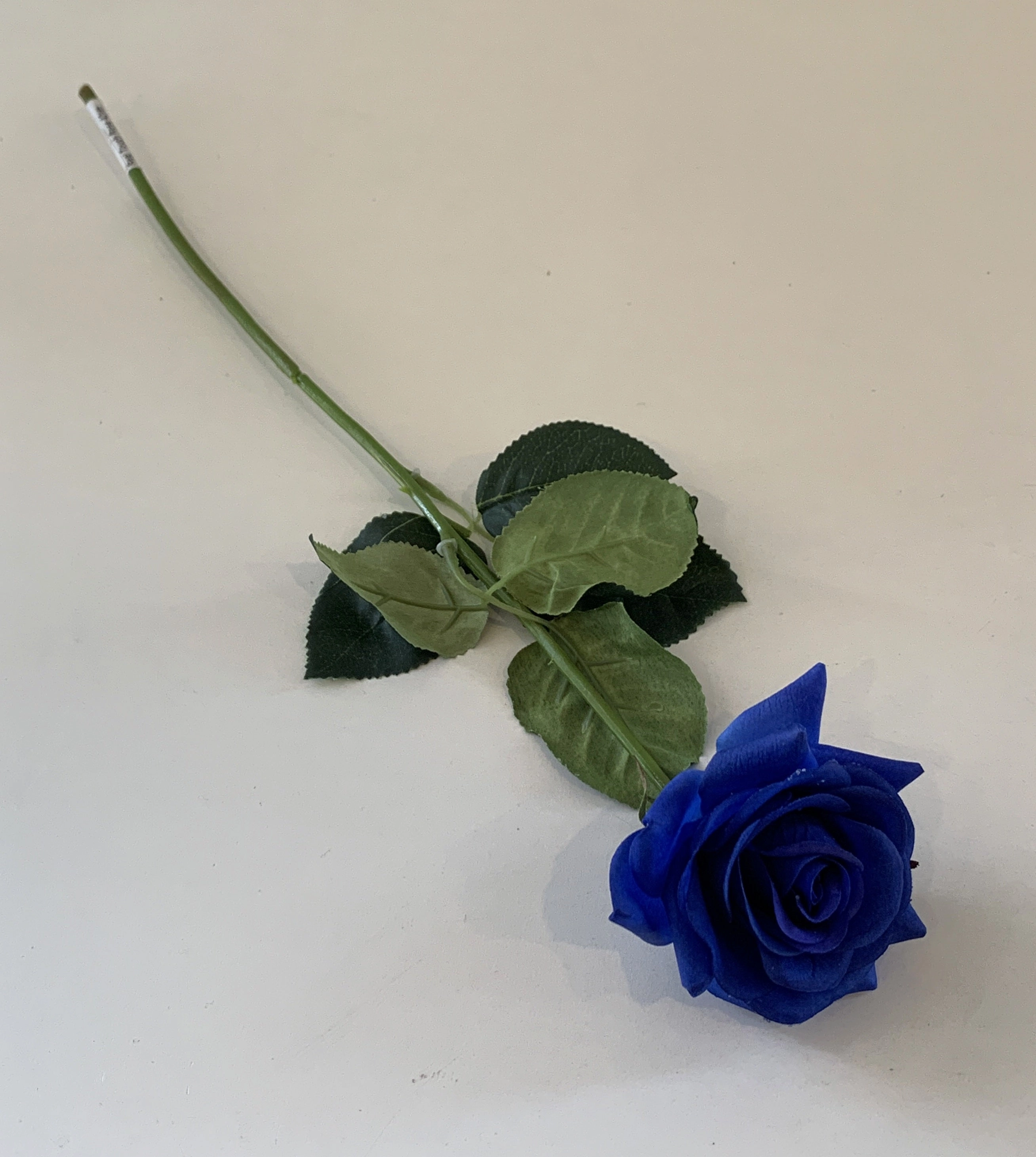 F-SP0107 Real Touch Quality Single Rose Stem 42cm Blue / White / Red