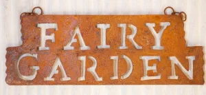 Fairy Garden Hanging Sign decorative plants  