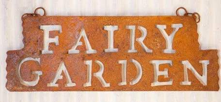 Fairy Garden Hanging Sign decorative plants  