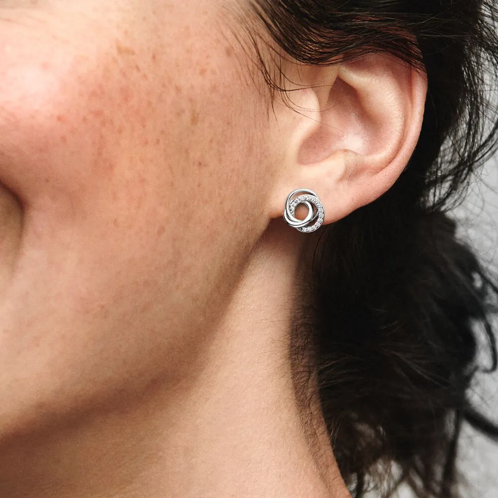 Family Always Encircled Stud Earrings