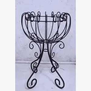 Fancy Wrought Iron Penny Plant Stand Decorative Container
