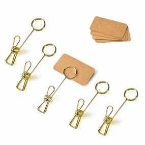 Favor Tags Metal Note Clip mini ornamental plant  