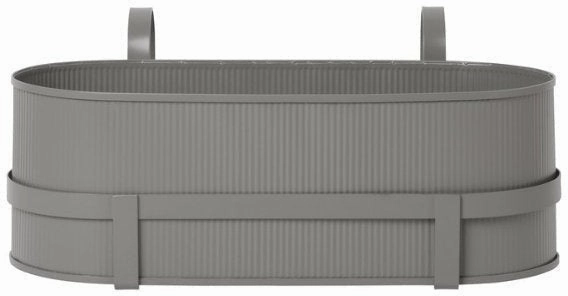 Ferm Living Building Balcony Box, Grey dried green plant  