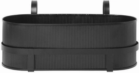Ferm Living Construction Balcony Box, Black dried green plant  