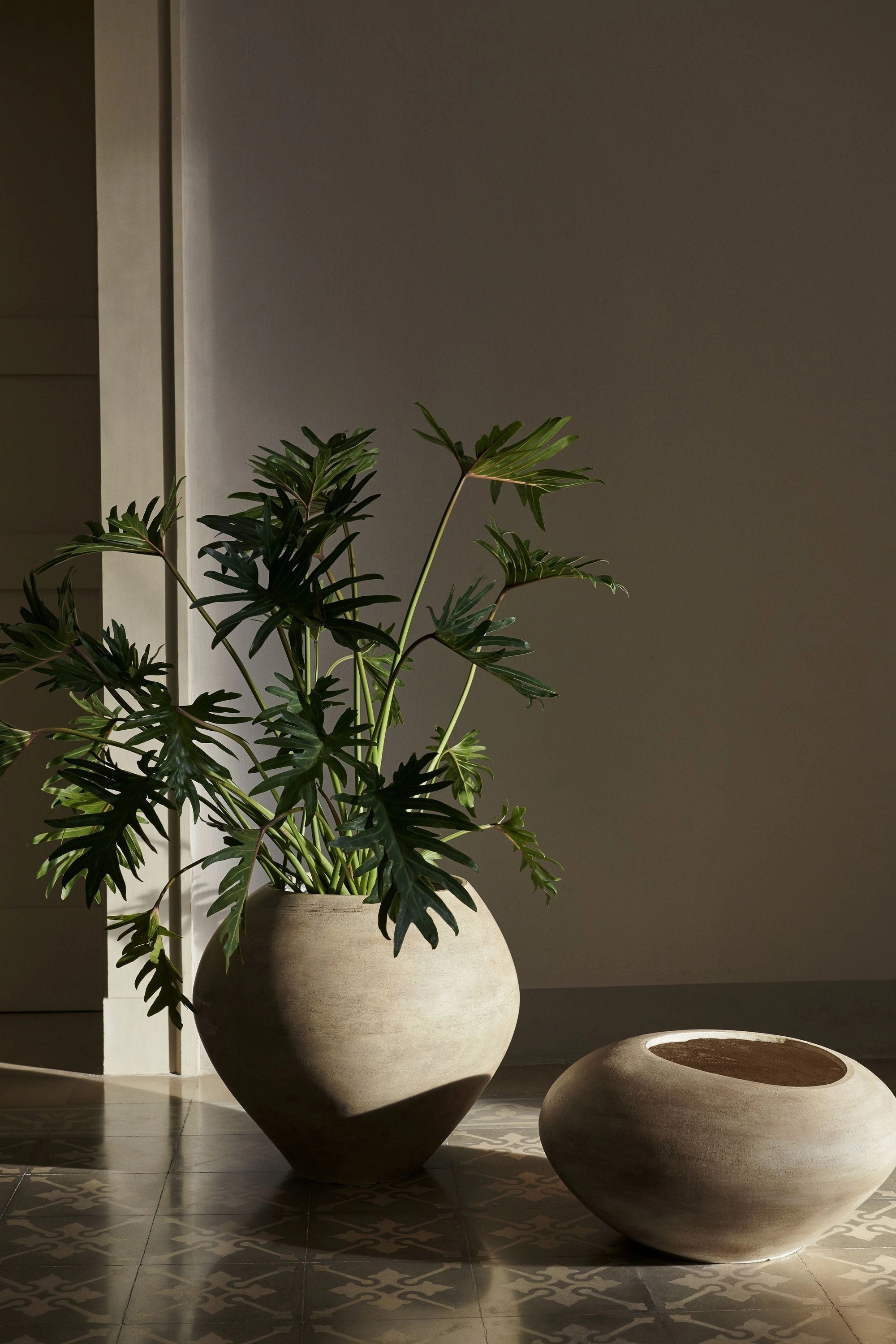 Ferm Living Dodu Pot Low, Brown