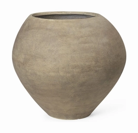Ferm Living Dodu Pot Tall, Brown dried green plant  