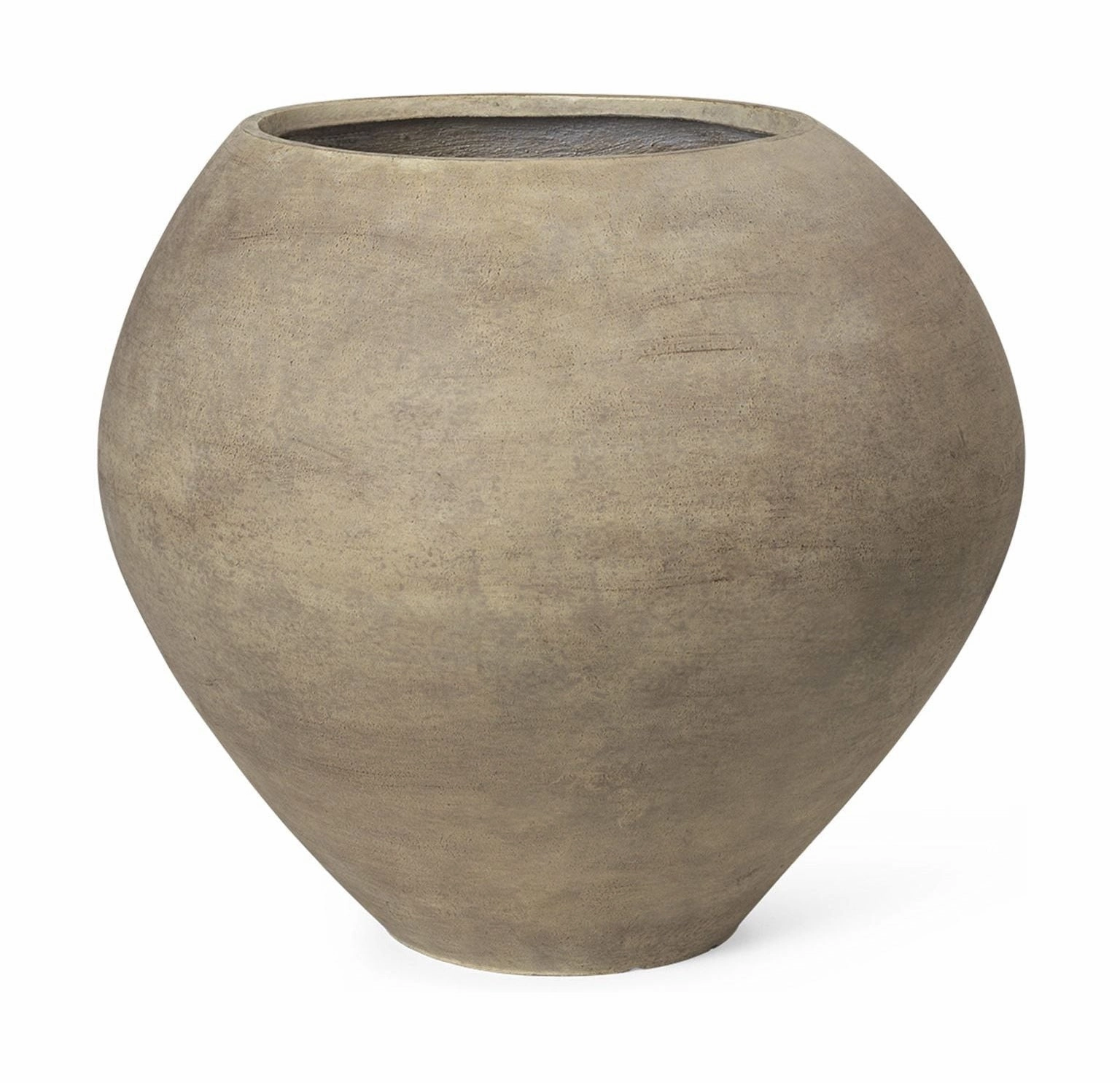 Ferm Living Dodu Pot Tall, Brown dried green plant  