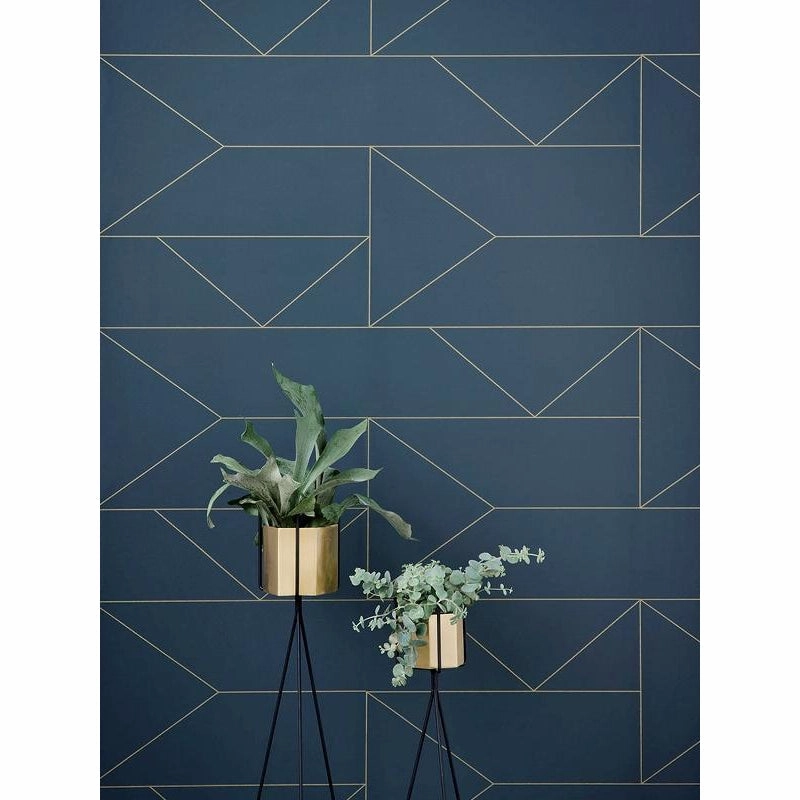 Ferm Living Hexagon Flowerpot Brass, ?18cm