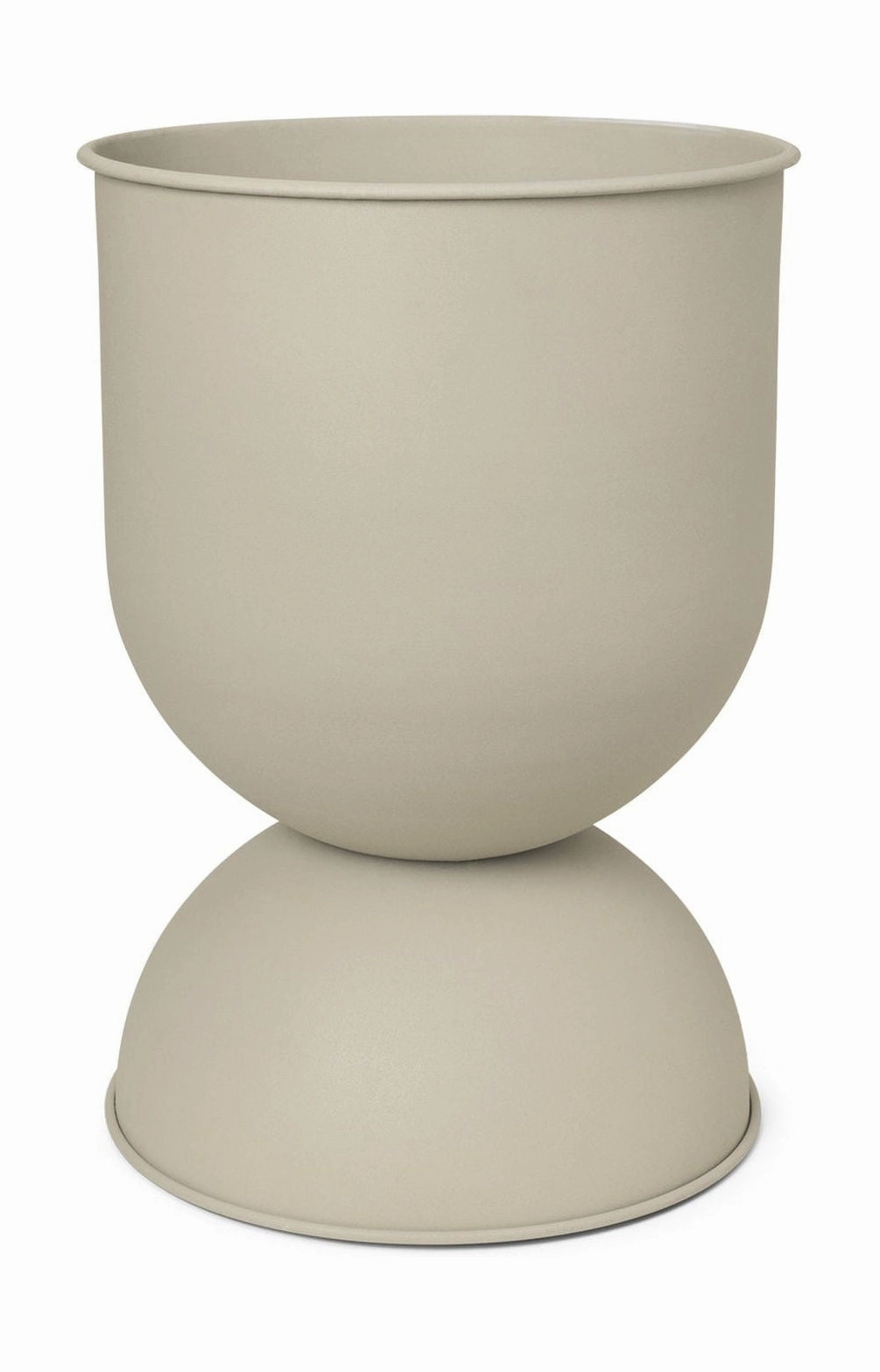 Ferm Living Hourglass Pot, Medium, Cashmere dried green plant  