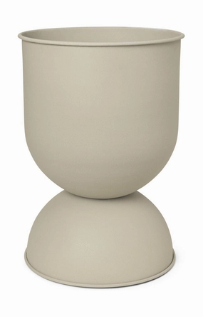 Ferm Living Hourglass Pot, Medium, Cashmere dried green plant  
