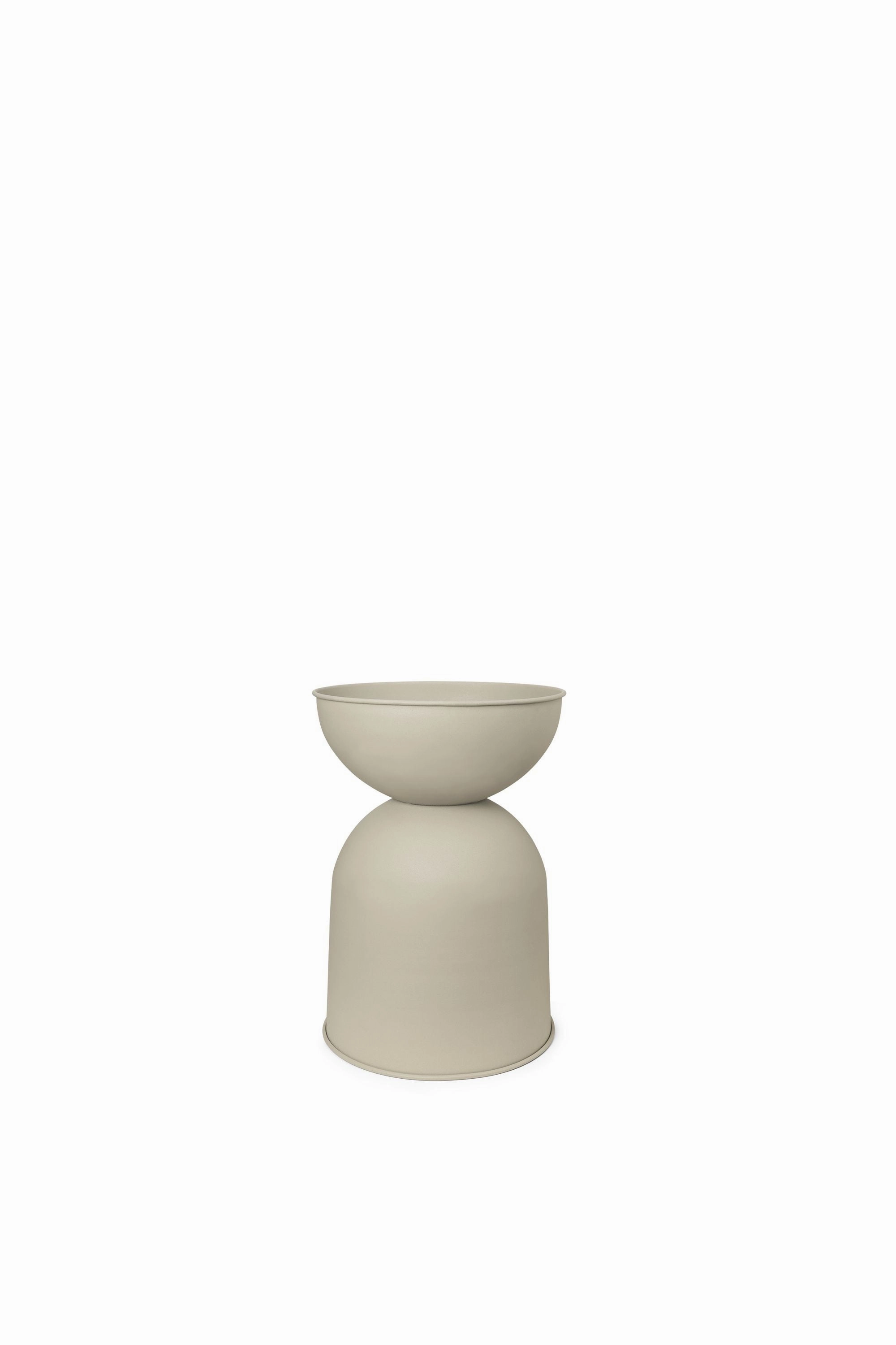 Ferm Living Hourglass Pot, Small, Cashmere