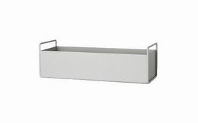 Ferm Living Plant Box Light Grey, 14cm dried green plant  
