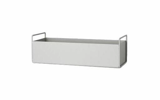 Ferm Living Plant Box Light Grey, 14cm dried green plant  